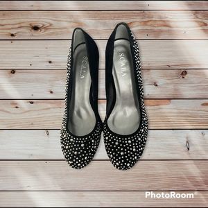 SCALA Rhinestone Heels | Sz 39 / 9